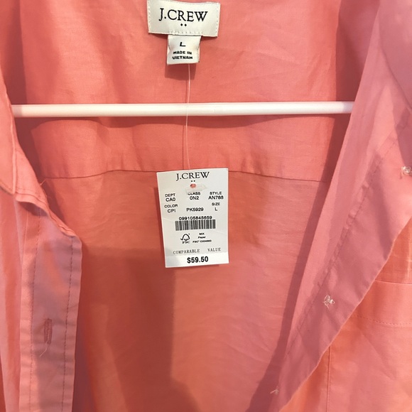 Pink J crew button down - Picture 3 of 3